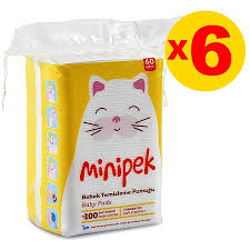 Minipek Bebek Temizleme Pamuğu 60 Adet 6'lı Set