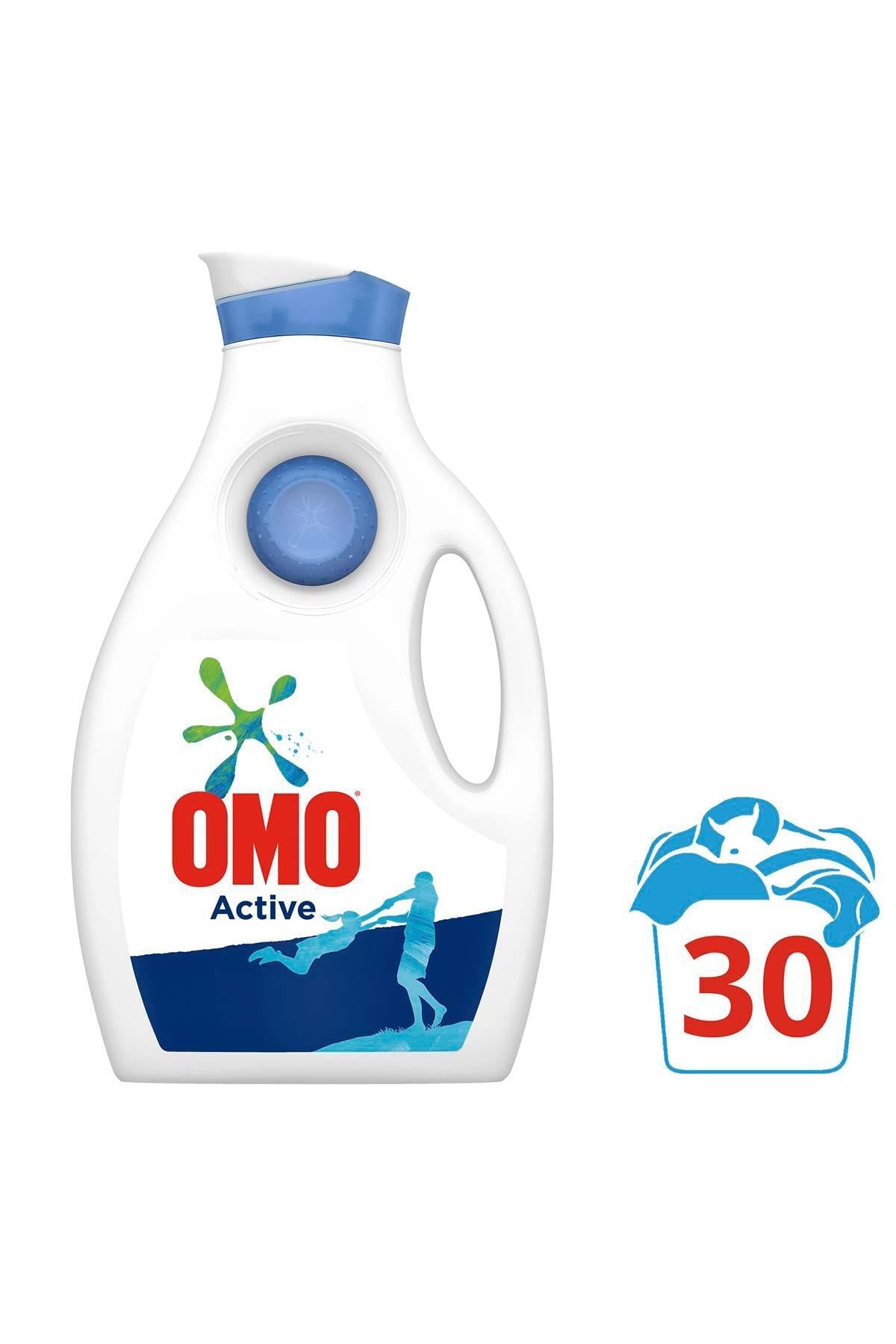Omo Active Sıvı Çamaşır Deterjanı 30 Yıkama 1950 Ml
