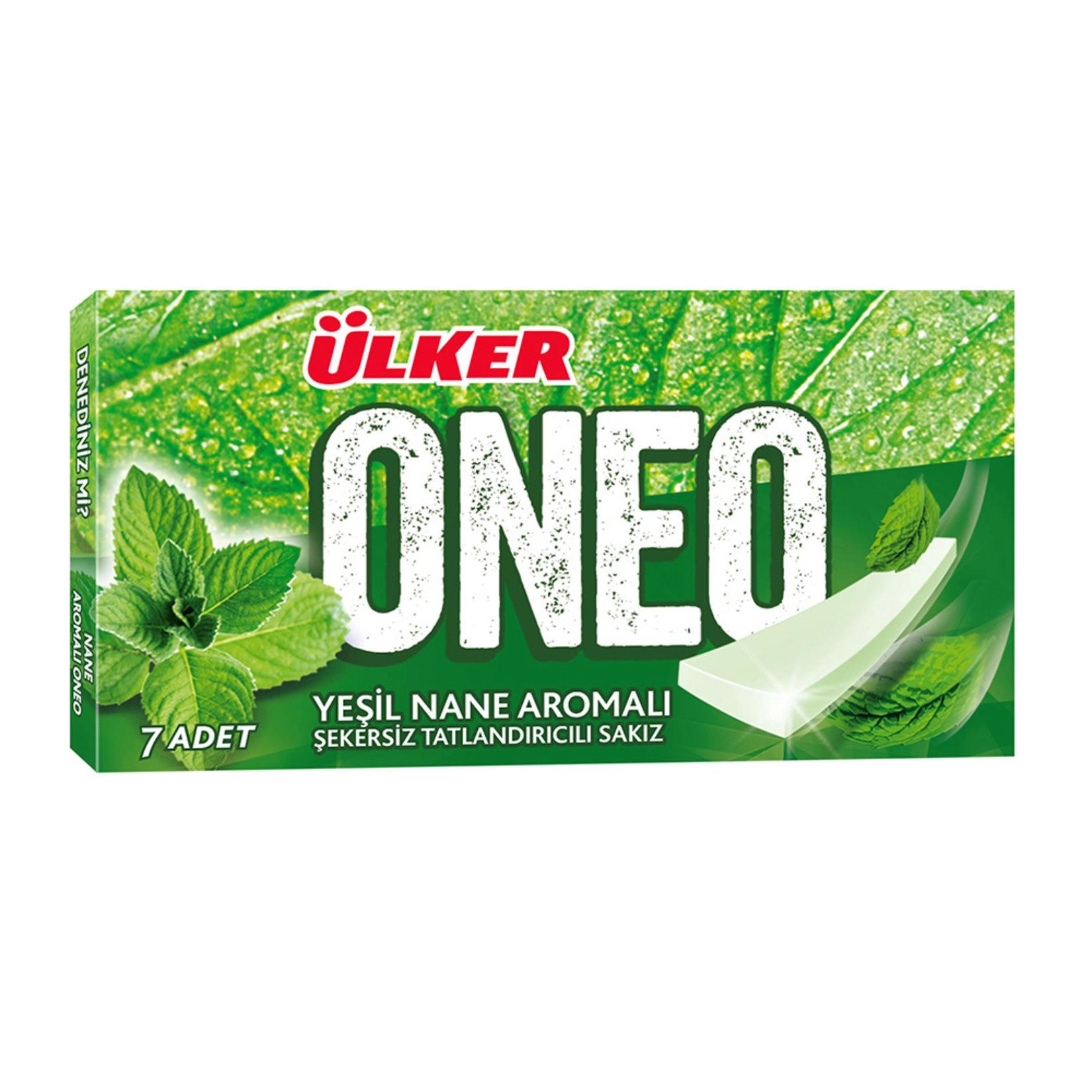 Oneo Slims Yeşil Nane Aromalı Tatlandırıcılı Sakız 14 G