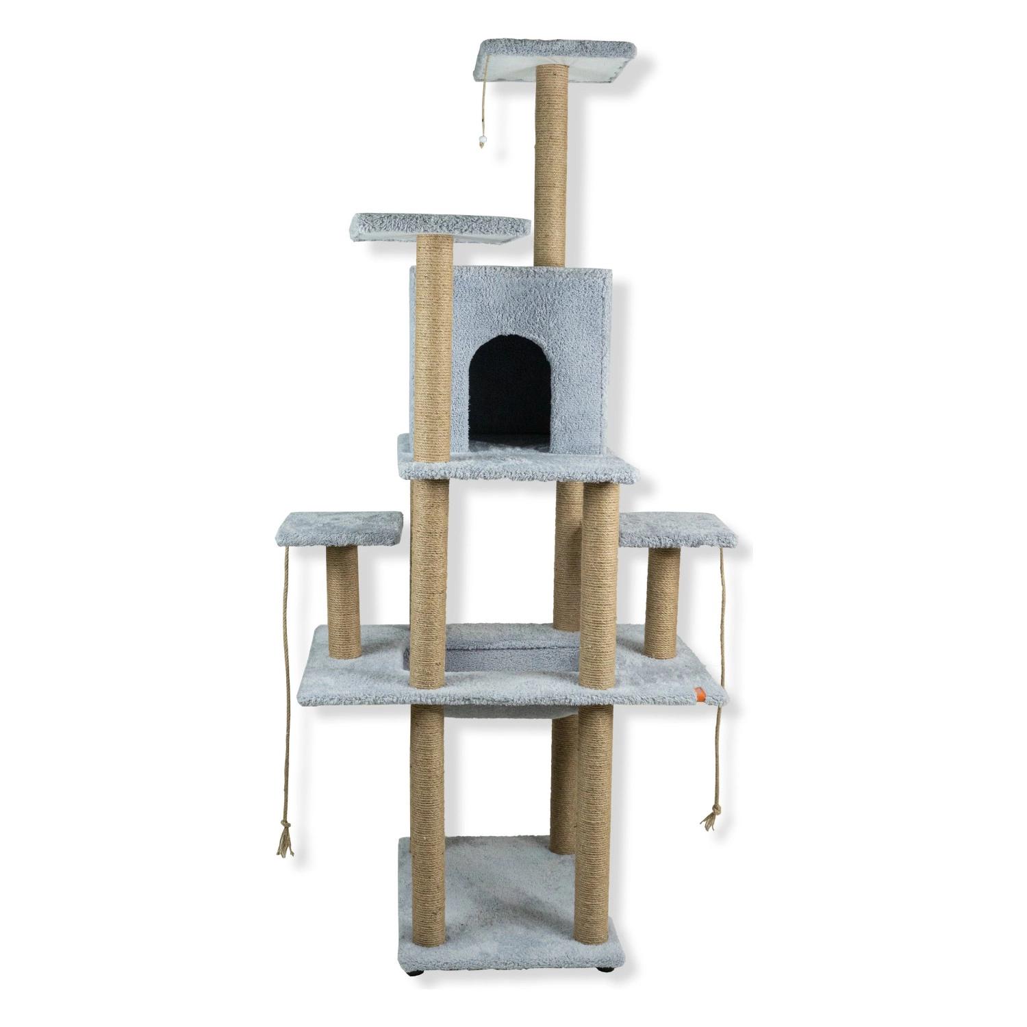 Pugalo Kedi Tırmalama Evi Pugalo Catnipli Kedi Tırmalama Kulesi ve Oyun Platformu