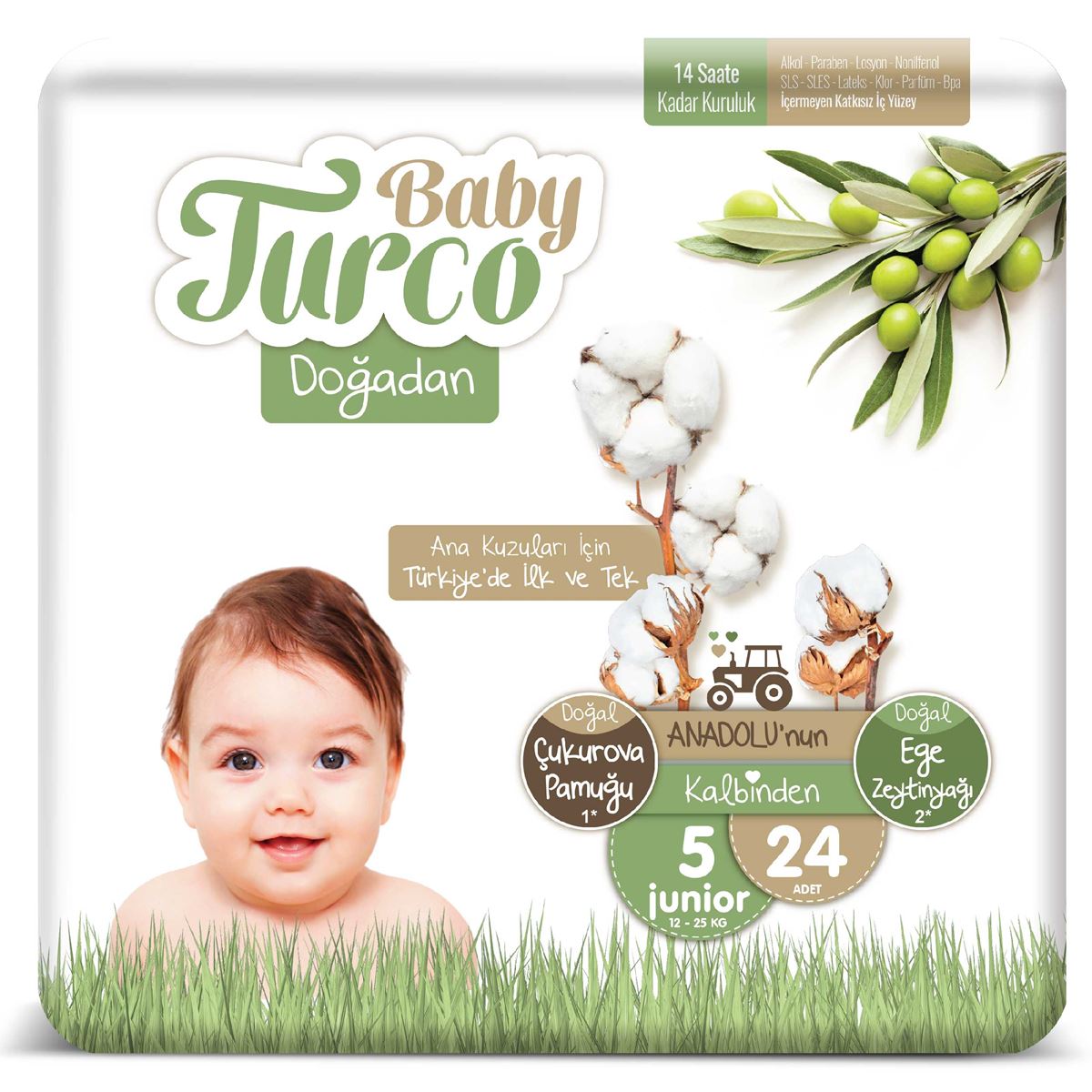 Baby Turco Doğadan 5 Numara Junıor Tanışma Paketi  24 adet