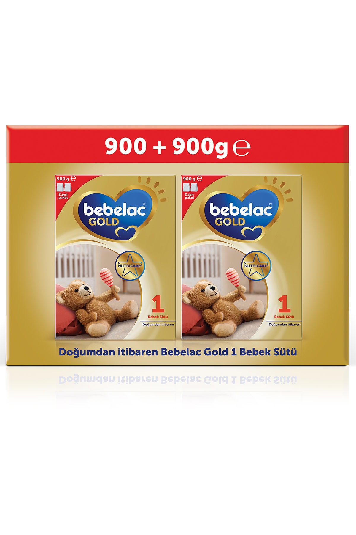Bebelac Gold 1 Çocuk Devam Sütü 1800 GR (900 GR + 900 GR)