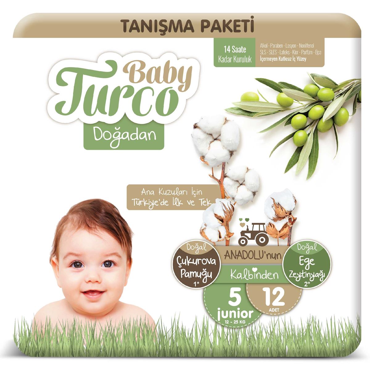 Baby Turco Doğadan 5 Numara Junıor Tanışma Paketi 12 Adet