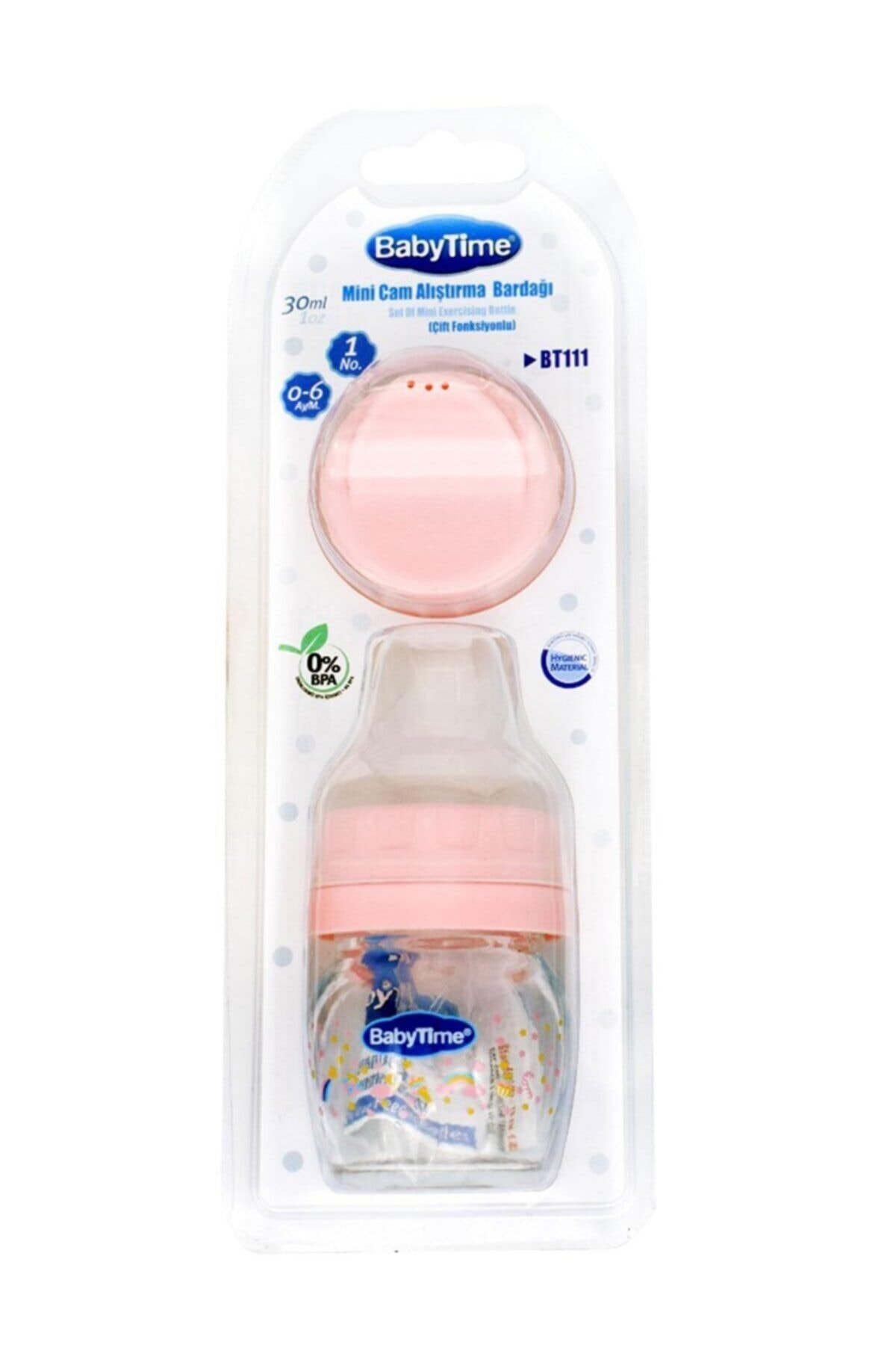 BabyTime Mini Cam Alıştırma Bardağı 30 Ml - Pembe