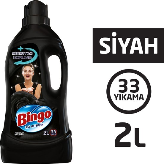 Bingo Siyah 2 lt 33 Yıkama Sıvı Deterjan