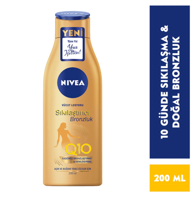Nivea Body Q10 Sıkılaştırıcı&Bronzlaştırıcı Losyon 200 ml