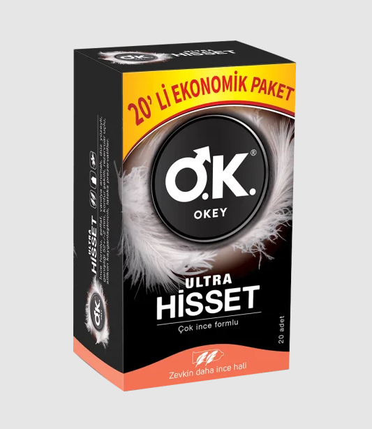 OKEY Ultra Hisset 20'li Prezervatif
